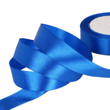 Polyester Solid Color Single Faced Satin Ribbon Gift Packing Satin Ribbon